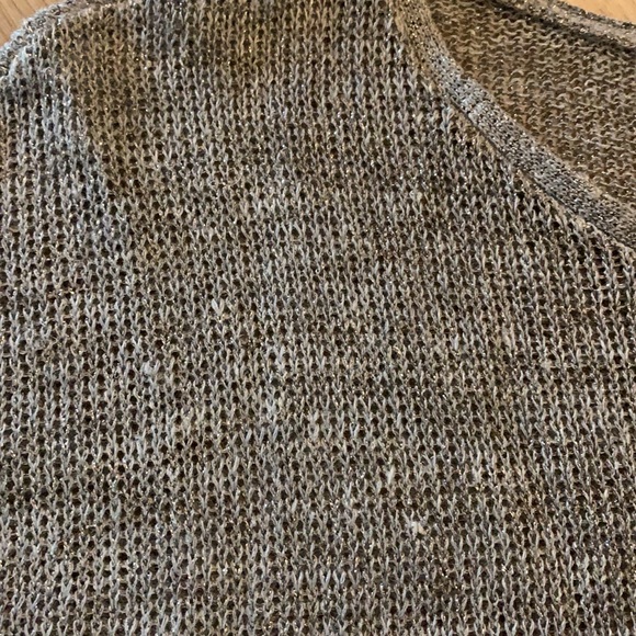 Eileen Fisher tunic with metallic thread - Picture 3 of 5